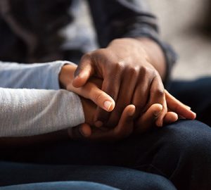 Hands holding hands